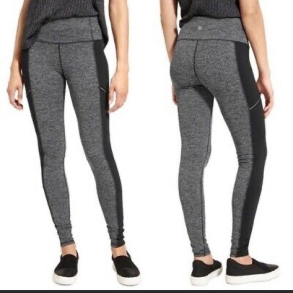EUC Athleta Metro Drifter Herringbone Tights sz L